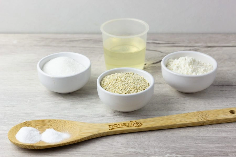 Шаг 1: Постное печенье с кунжутом