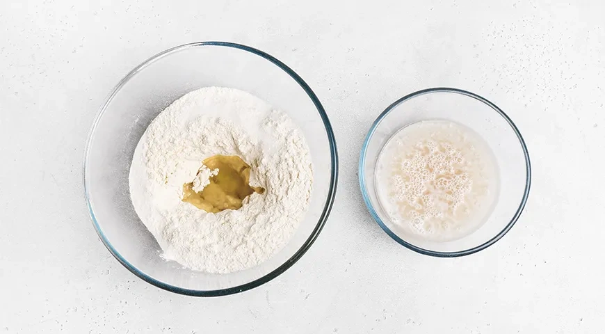 Постные хачапури: шаг 1