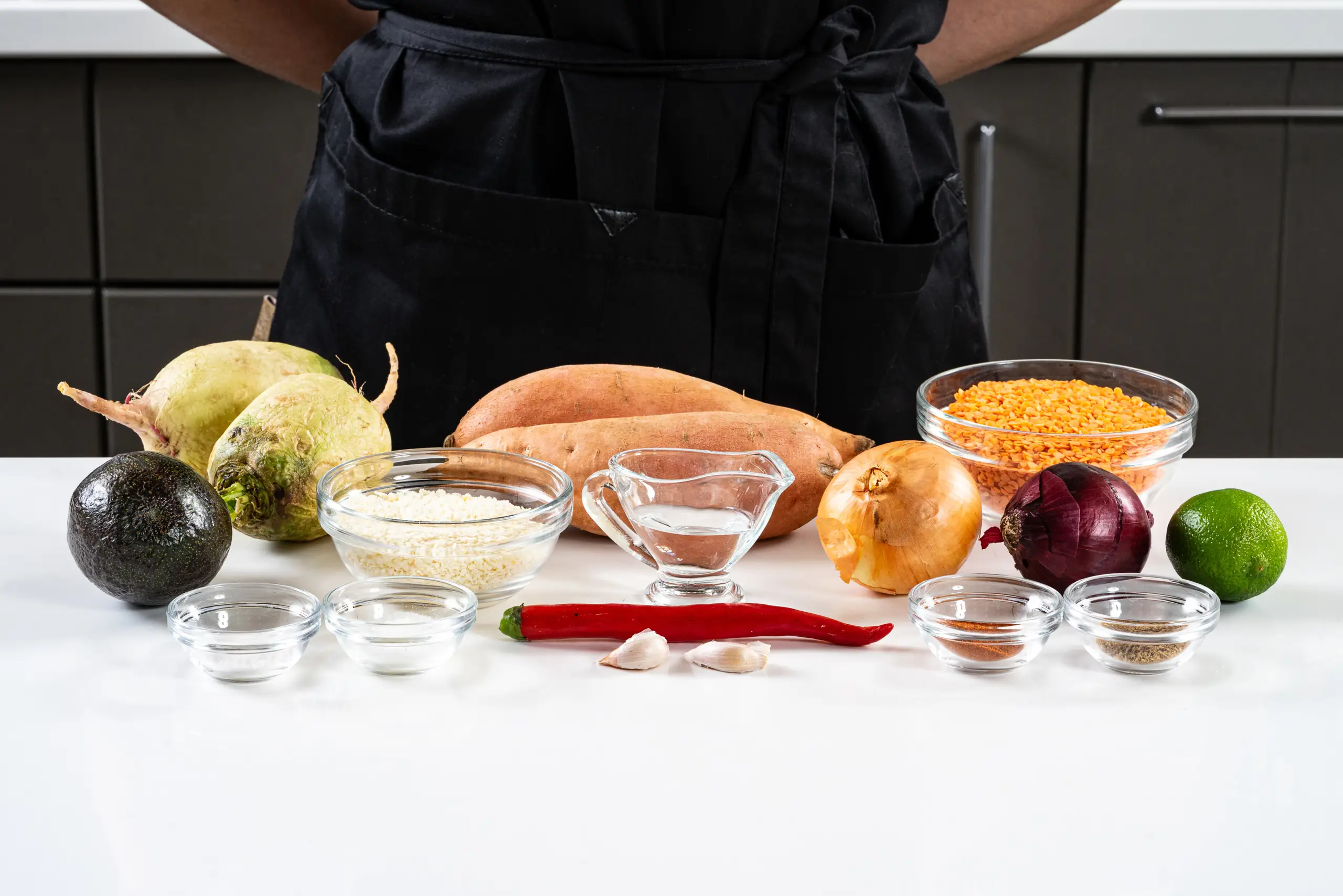 Шаг 1: Постные котлеты из батата с чечевицей