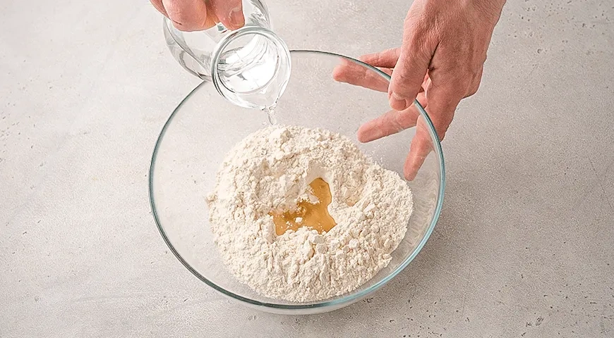 Постные вареники с тофу и грибами: шаг 1