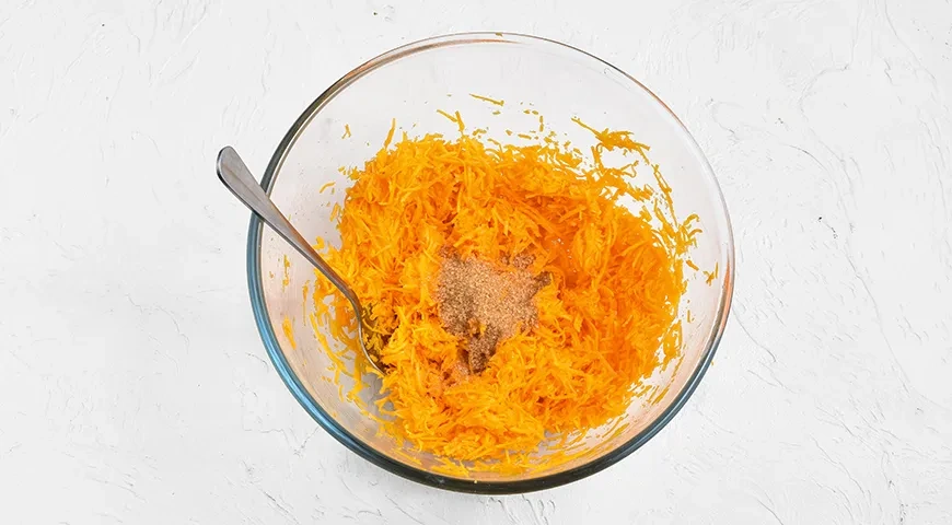 Постный тыквенный пирог: шаг 1