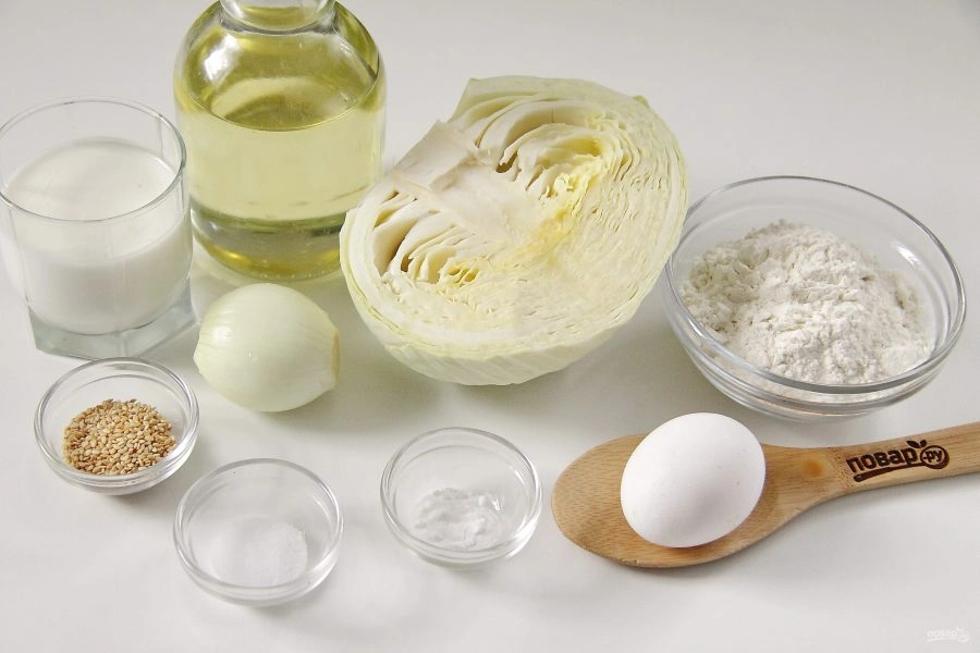 Шаг 1: Пп пирог с капустой