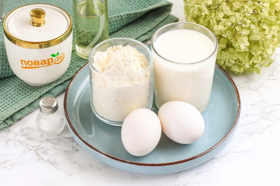 Шаг 1: Простые блины на молоке