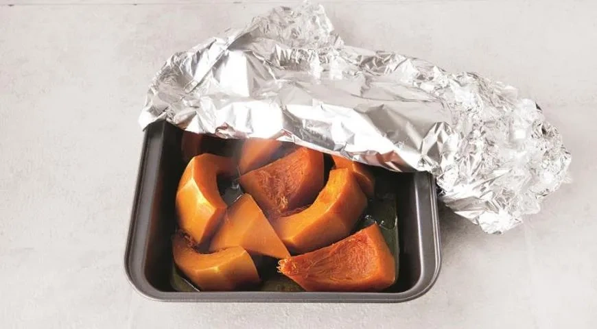 Роллы из тыквы, шпината и феты: шаг 1