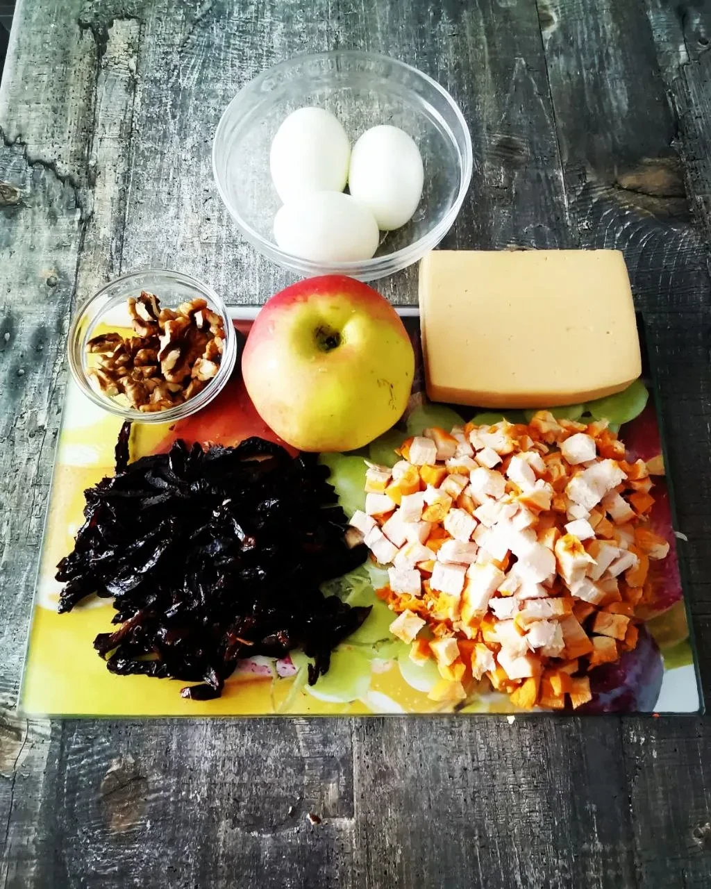 Салат «Черепаший вальс»: шаг 1