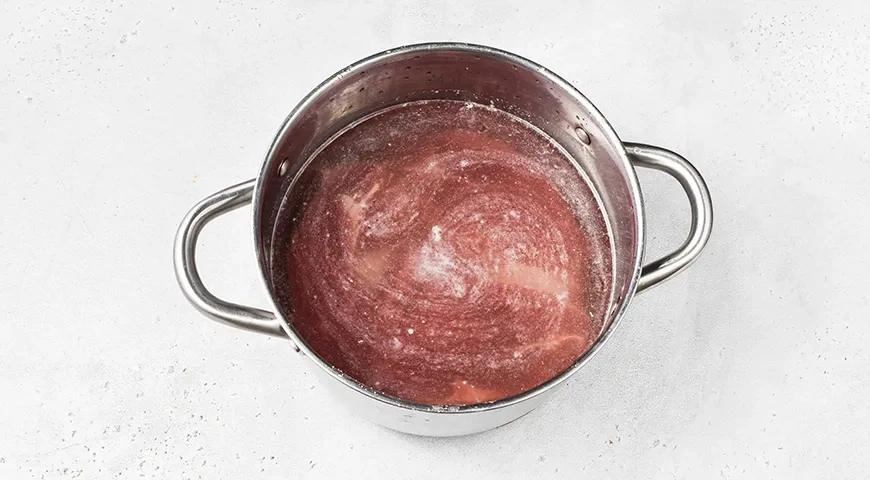 Салат «Генеральский» с редькой: шаг 1