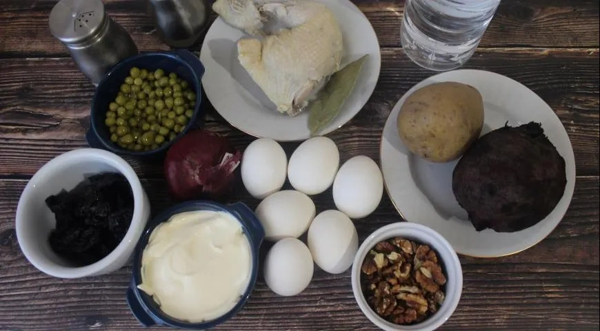 Салат Граф с курицей: шаг 1