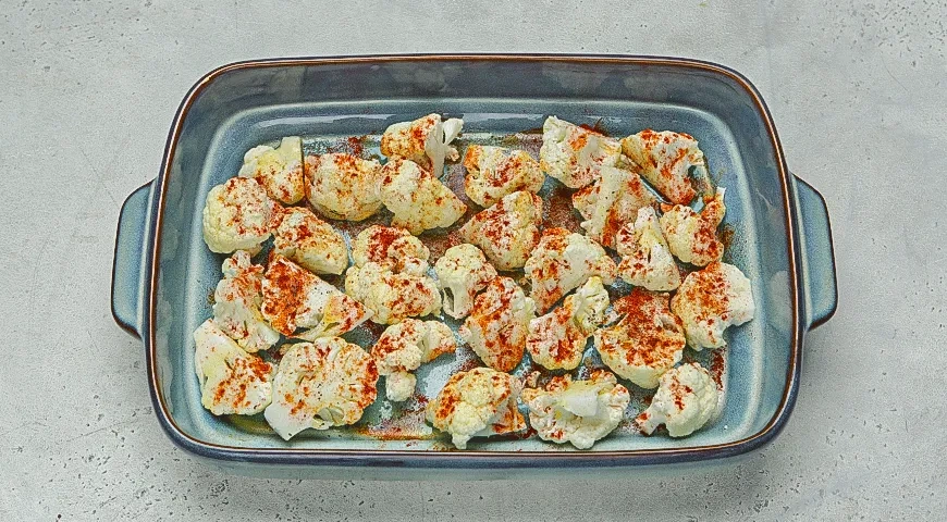 Салат из цветной капусты с кускусом: шаг 1