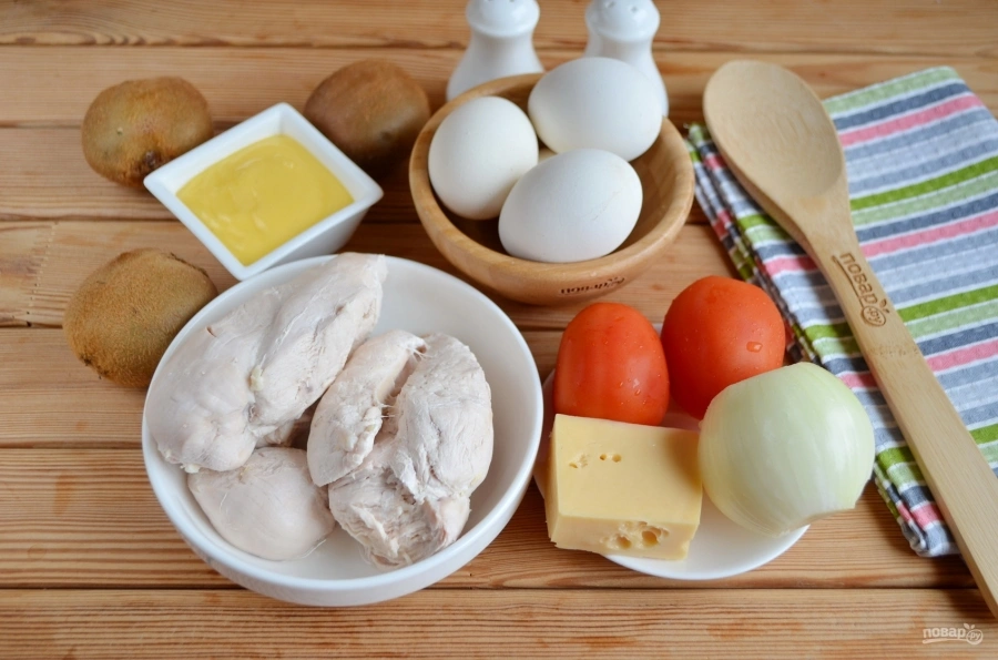 Шаг 1: Салат из у мруднаяроссыпь