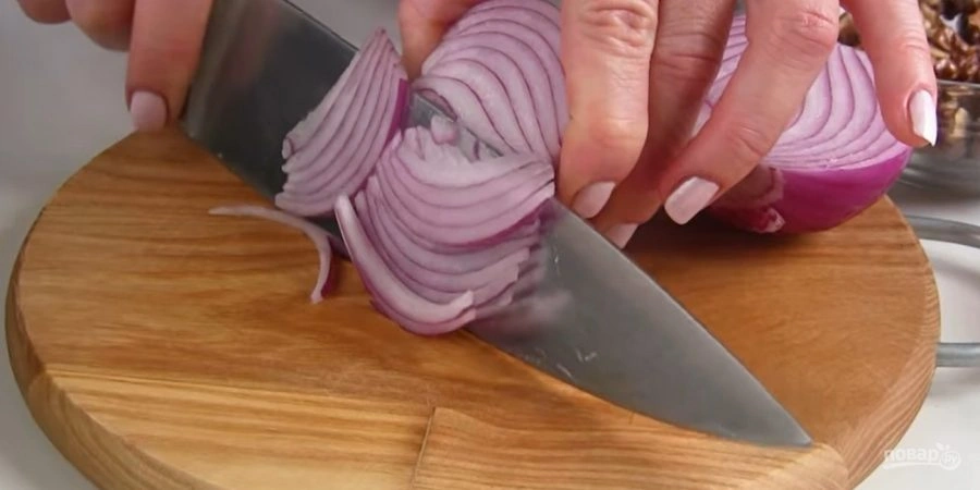 Шаг 1: Салат Тбилиси с фасолью говядиной