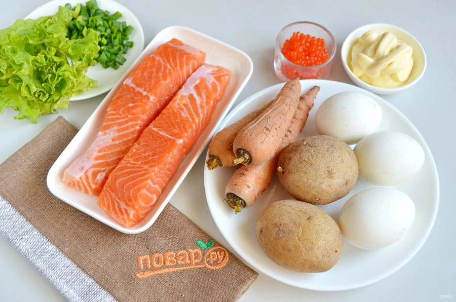 Шаг 1: Салат царский