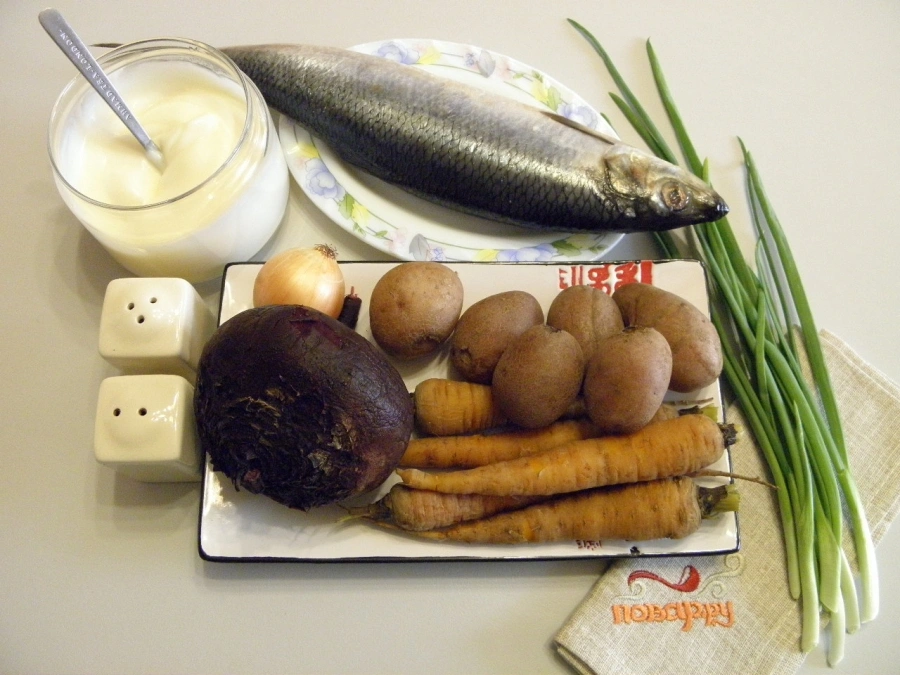 Шаг 1: Сельдь под шубой