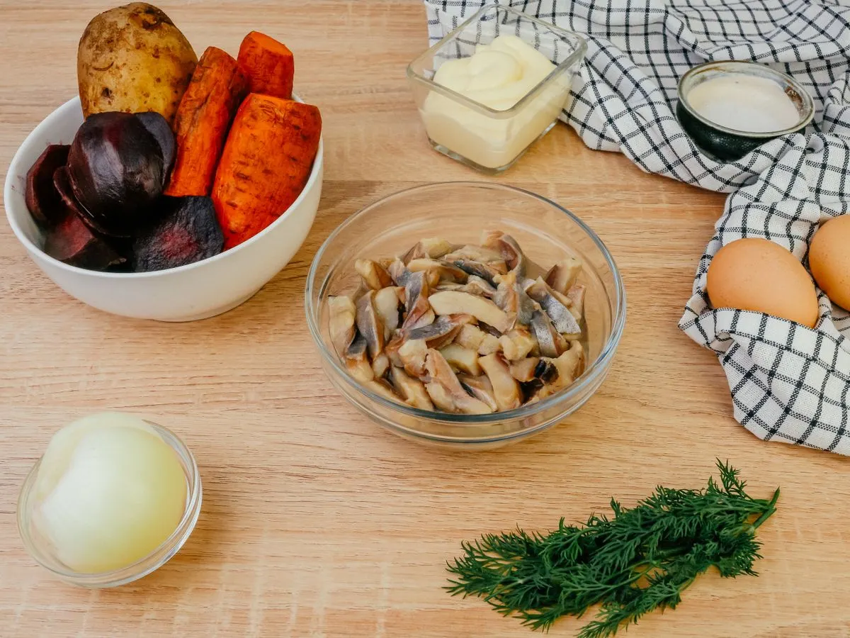 Шаг 1: Селедка под шубой