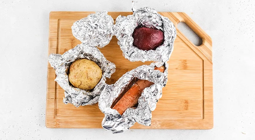 Селедка под зеленой шубой: шаг 1