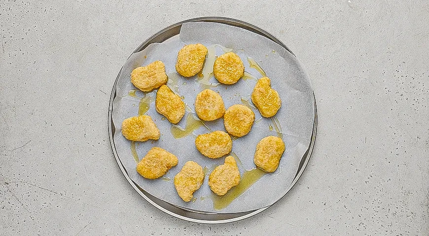 Сэндвич с наггетсами: шаг 1