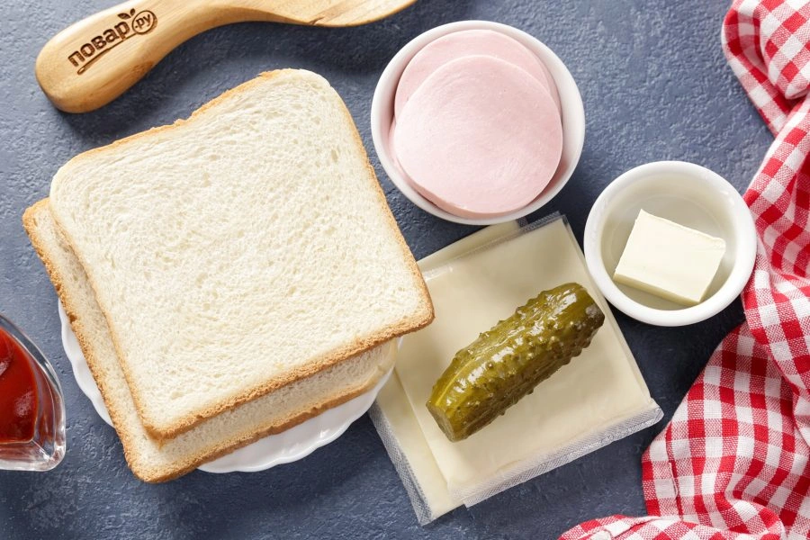 Шаг 1: Сэндвич в аэрогриле