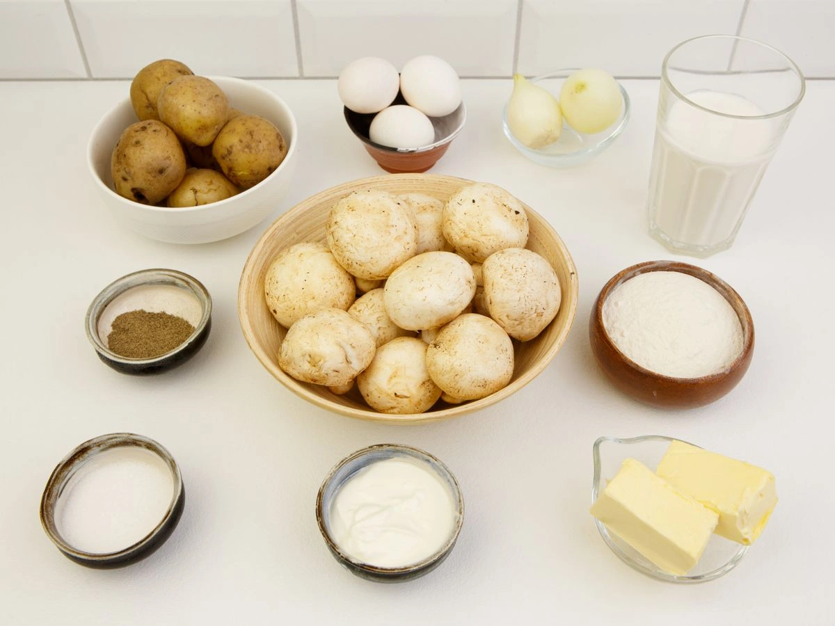 Шаг 1: Шаньги с грибами и картофелем