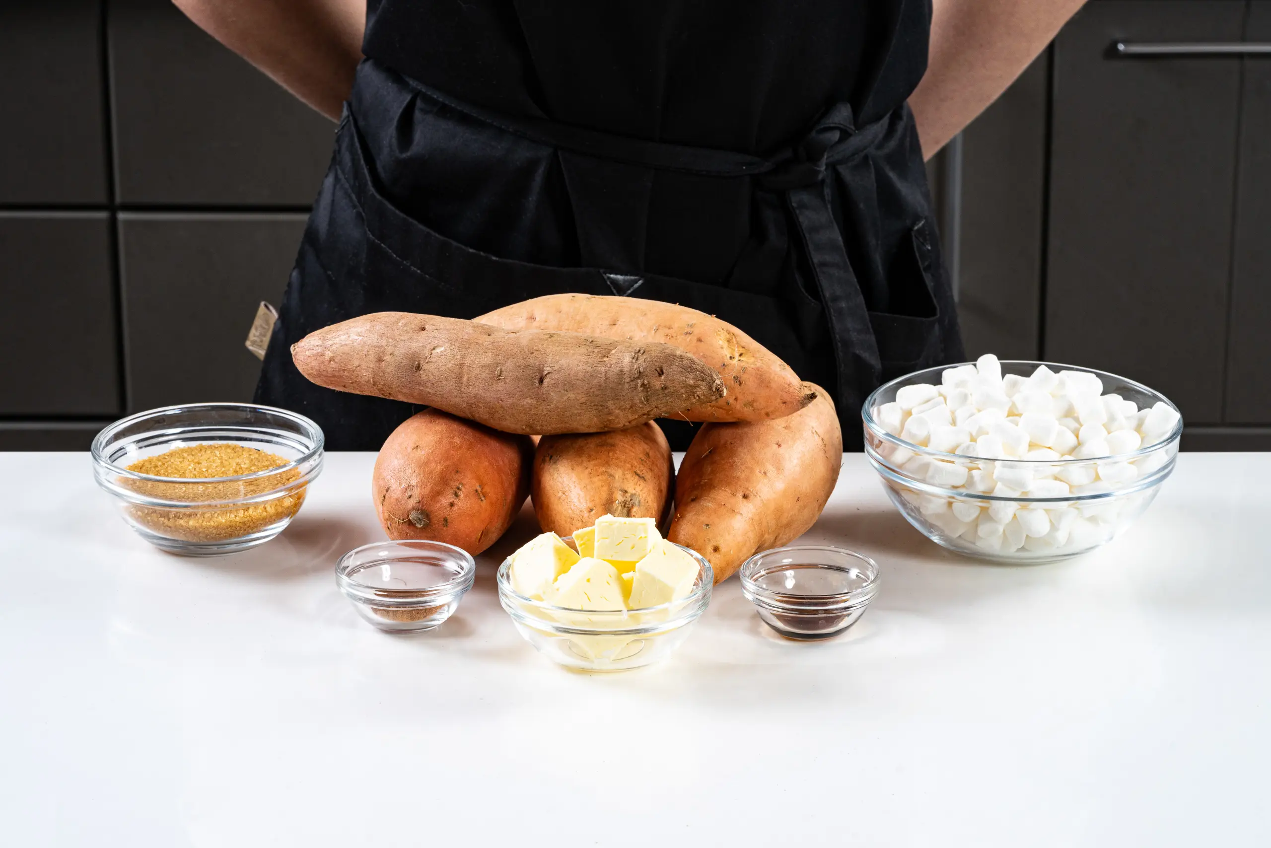 Шаг 1: Сладкая запеканка из батата с маршмеллоу