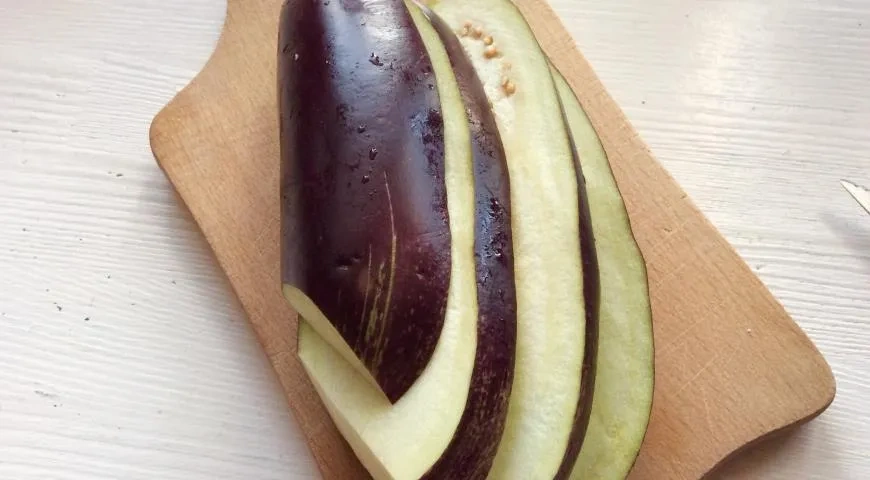 Слоеные баклажаны: шаг 1