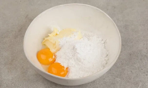 Снежное печенье: шаг 1