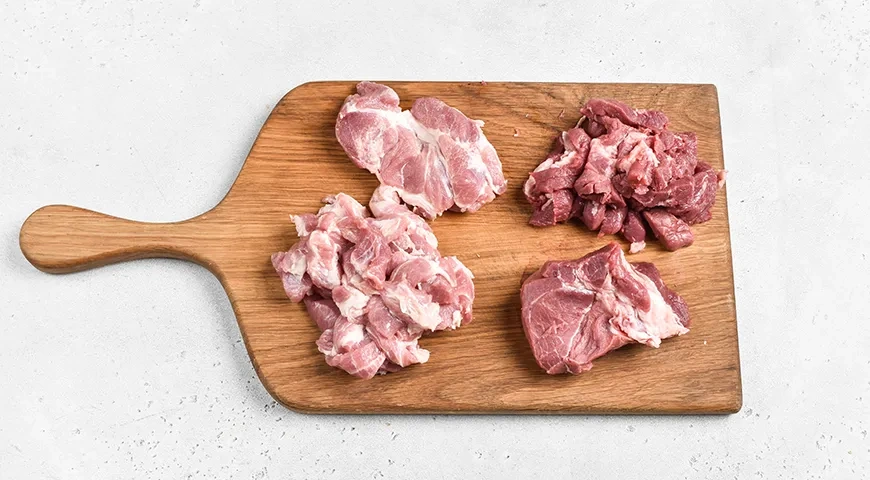 Солянка в казане: шаг 1