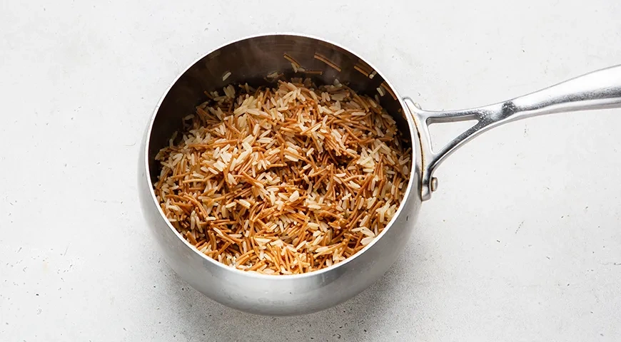 Соте из индейки с рисом: шаг 1