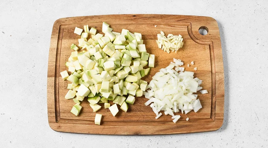 Соус из кабачков: шаг 1