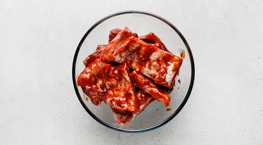 Свиные ребрышки по-канадски: шаг 1