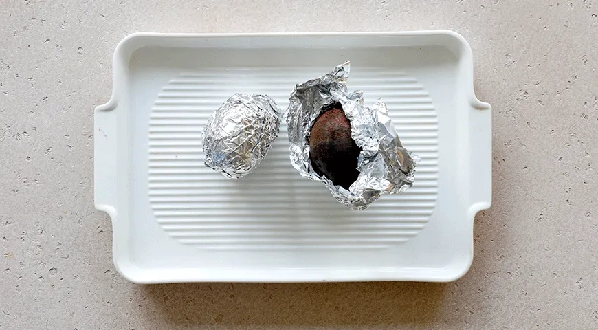 Сытный салат из печеных овощей: шаг 1