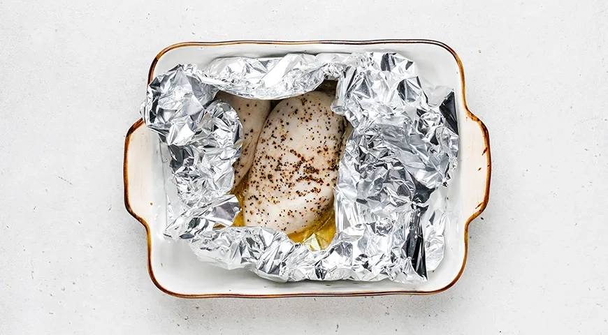 Тарталетки с курицей и ананасами: шаг 1