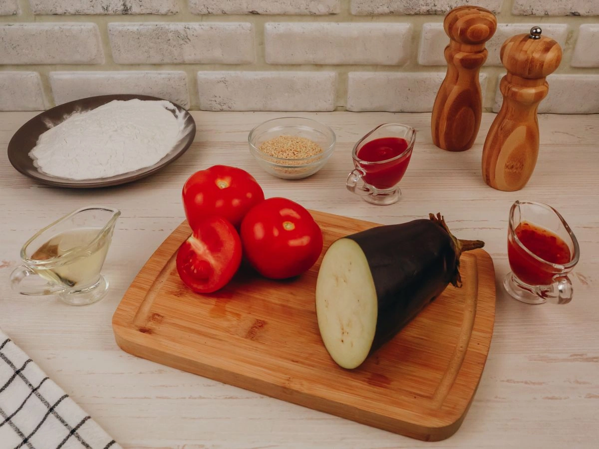 Шаг 1: Теплый салат с хрустящими баклажанами