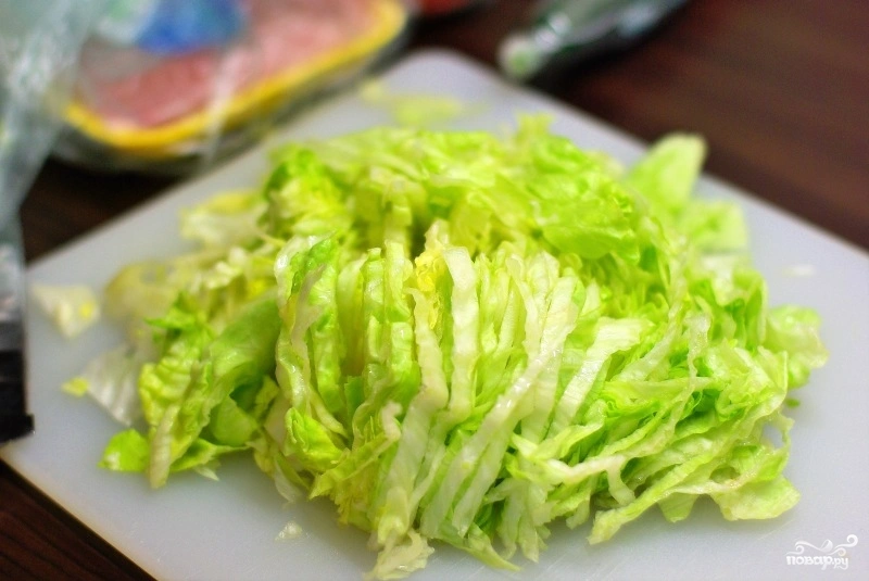 Шаг 1: Теплый салат с курицей