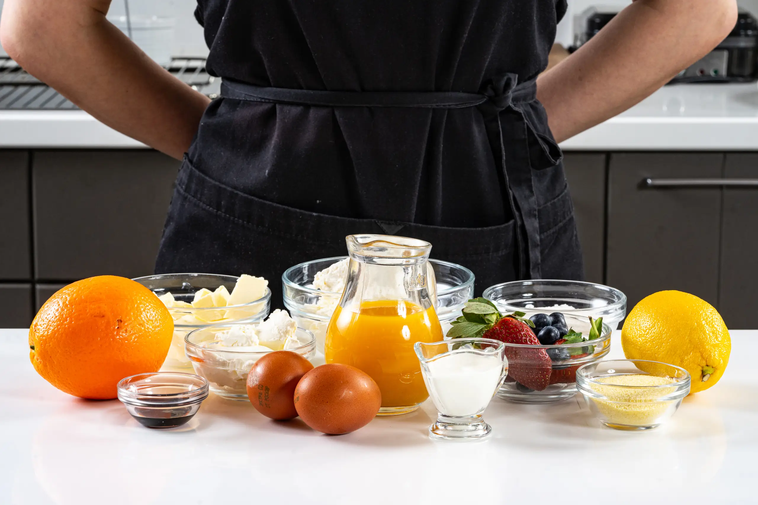 Шаг 1: Творожная запеканка с апельсиновым соусом