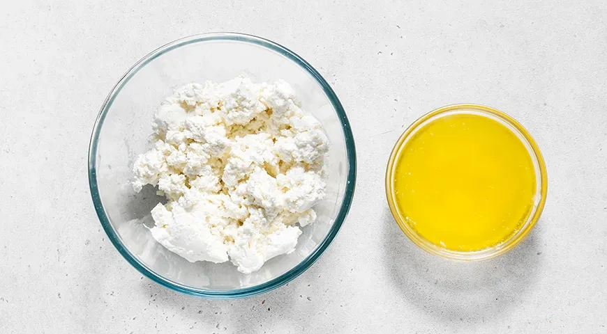 Творожный торт на сковороде: шаг 1