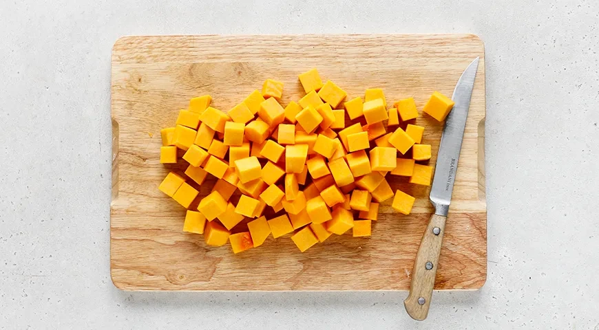 Тыква как манго с апельсином и лимоном: шаг 1