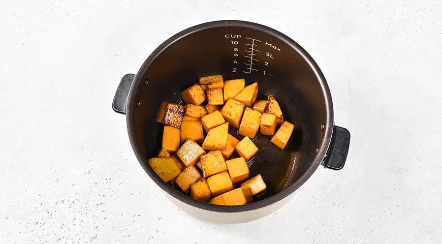 Тыквенная запеканка в мультиварке: шаг 1