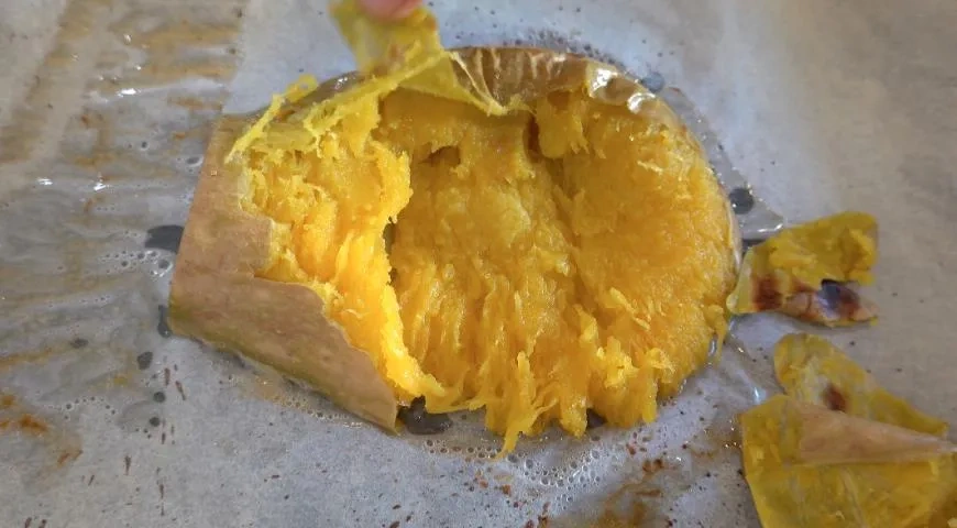 Тыквенный пирог с творогом в духовке: шаг 1