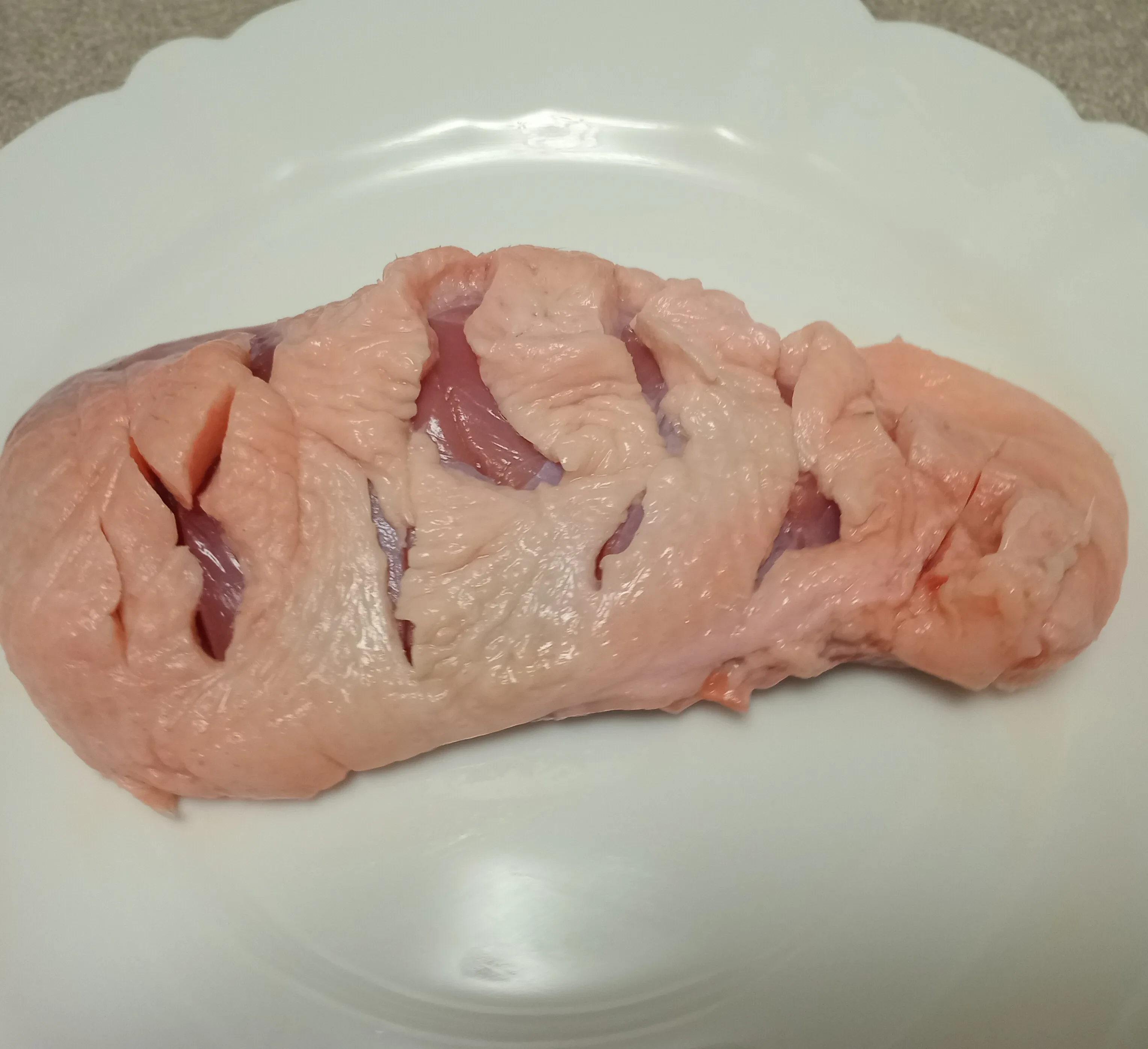 Утиная грудка запечённая с овощами: шаг 1