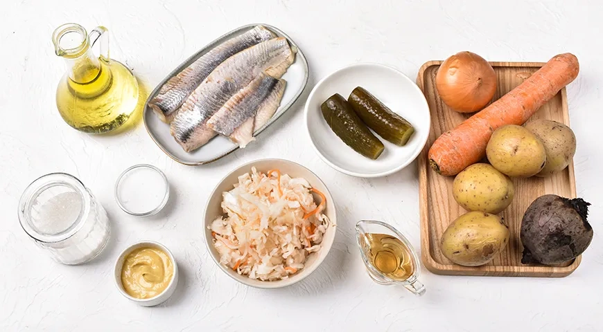 Винегрет с селедкой: шаг 1