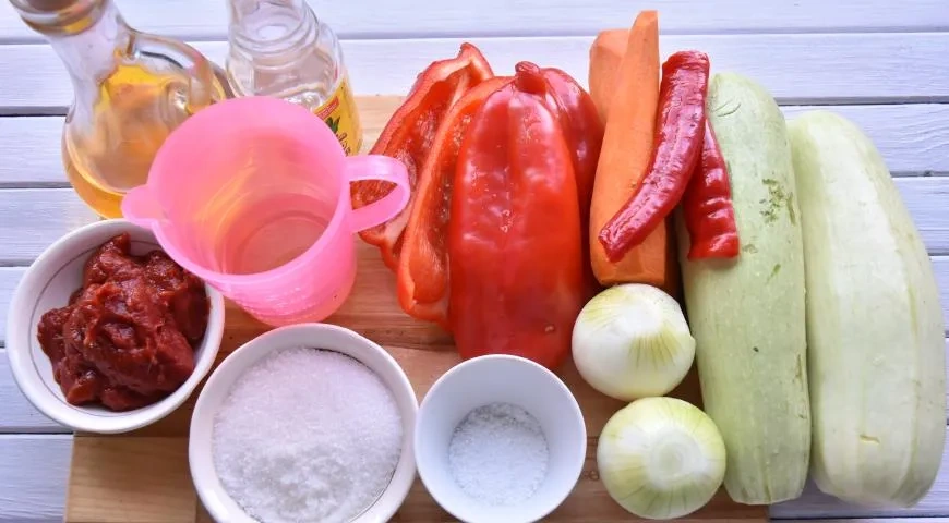 Закуска из кабачков на зиму: шаг 1