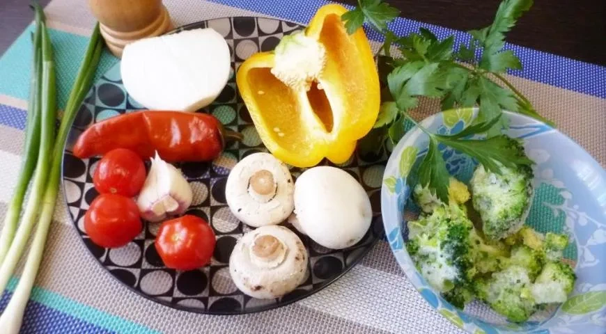 Овощное заливное: шаг 1