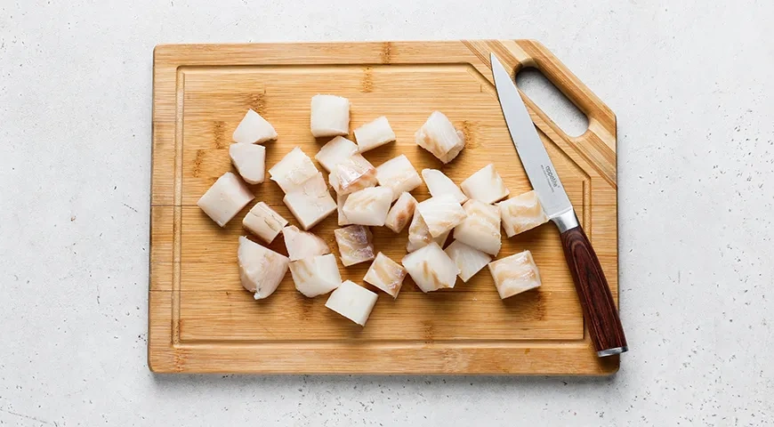 Запеченная треска под сливочно-сырной корочкой: шаг 1