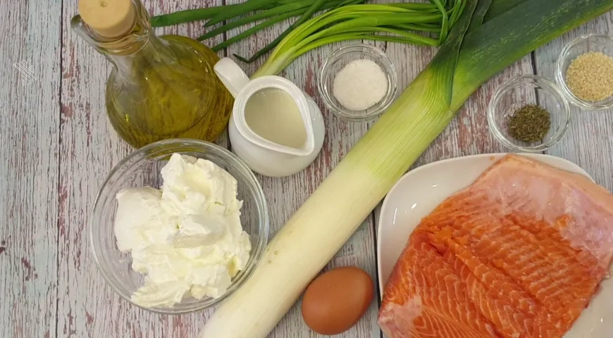 Завитушка с лососем: шаг 1