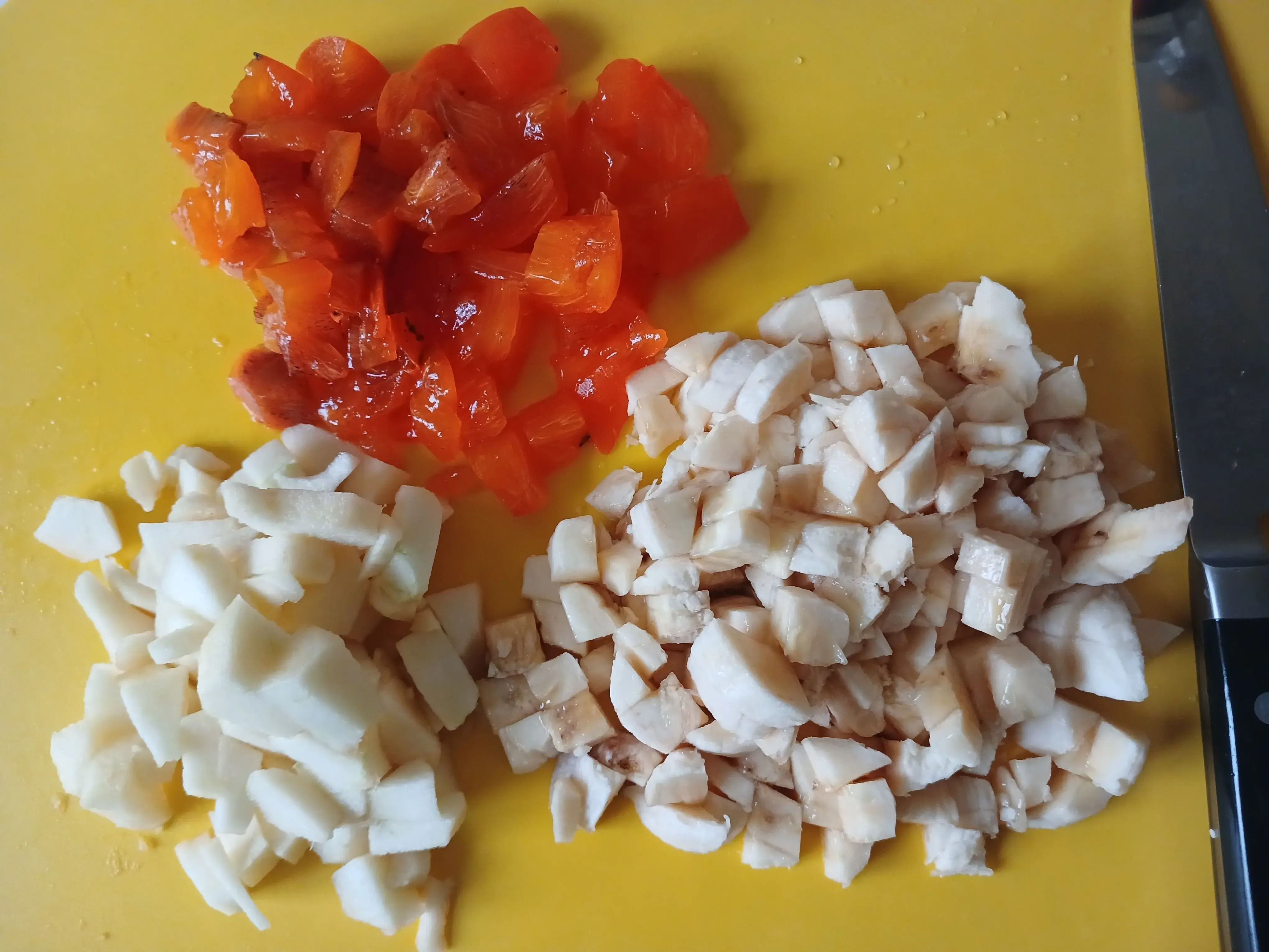 Зимняя фруктовая сказка: шаг 1