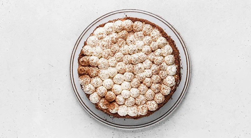 Бисквитный торт «Тирамису»: шаг 10