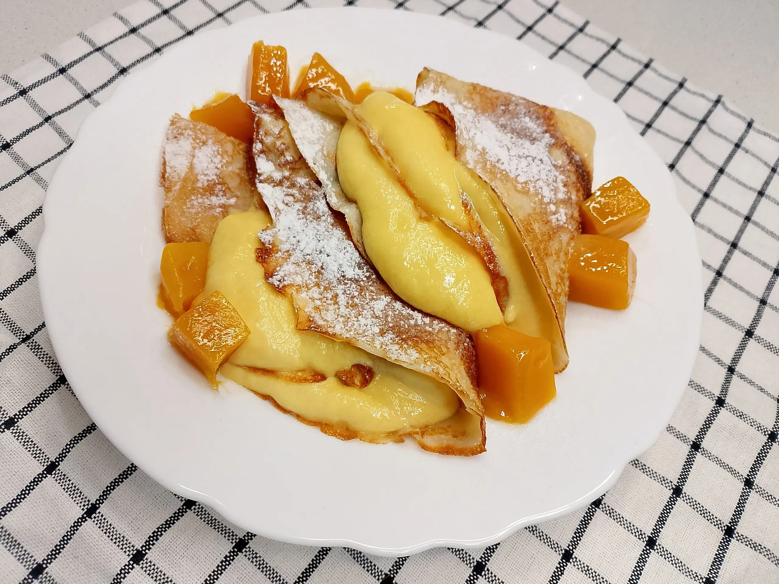 Шаг 10: Блинчики с рикоттой и манго