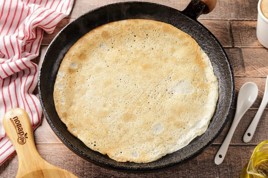 Шаг 10: Блины на минеральной воде