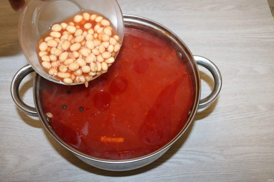 Шаг 10: Борща с морской капустой