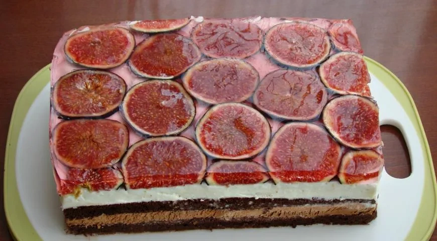 Брауни с заварным кремом и инжиром: шаг 10
