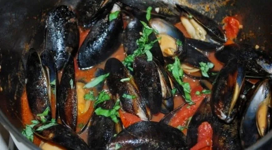 Фузилли с морепродуктами: шаг 10